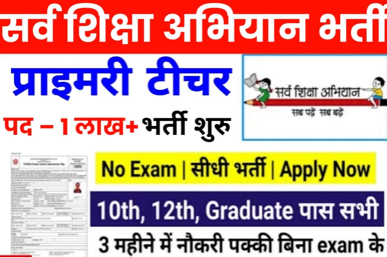 Sarva Shiksha Abhiyan Vacancy 2023